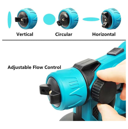 Pistola De Pintura Inalambrica - LA ÚNICA CON AUTONOMÍA DE 1 HORA - LLÉVATE 2 BATERIA RECARGABLE DE REGALO!