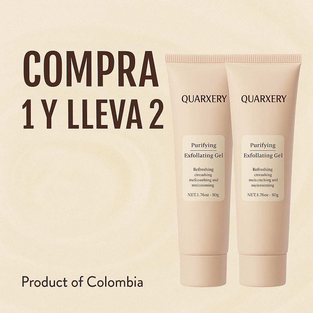 ¡Aprovecha nuestra promoción! Compra 1 y Llévate 2 - Quarxery Gel Exfoliante