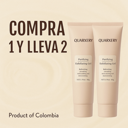 ¡Aprovecha nuestra promoción! Compra 1 y Llévate 2 - Quarxery Gel Exfoliante