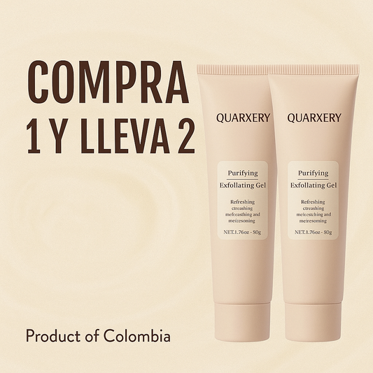 ¡Aprovecha nuestra promoción! Compra 1 y Llévate 2 - Quarxery Gel Exfoliante