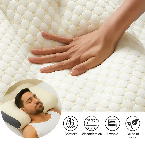 LIQUIDACIÓN DE STOCK 50 %OFF - Almohada Cervical SPA 3D -  Aumentar la calidad del sueño