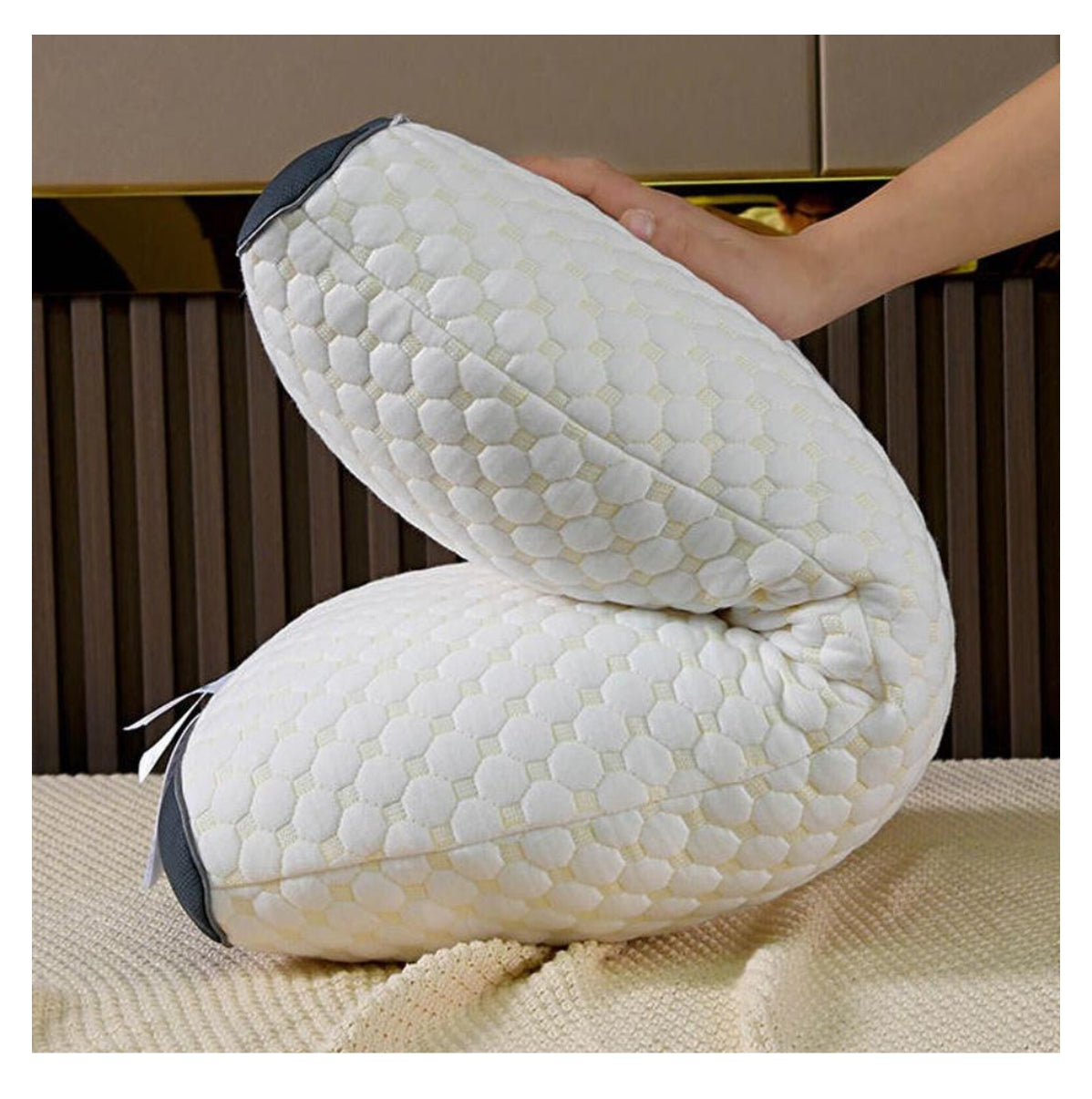 LIQUIDACIÓN DE STOCK 50 %OFF - Almohada Cervical SPA 3D -  Aumentar la calidad del sueño